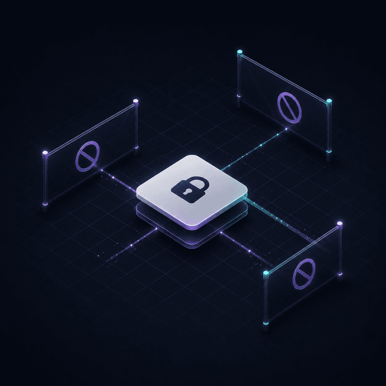 An illustration of a censored network being routed around